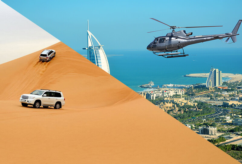 Combo Helicopter & VIP Jeep Safari Tour in Dubai 1